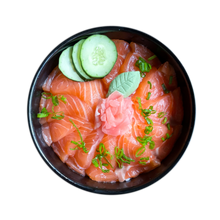 Salmon Sashimi Don
